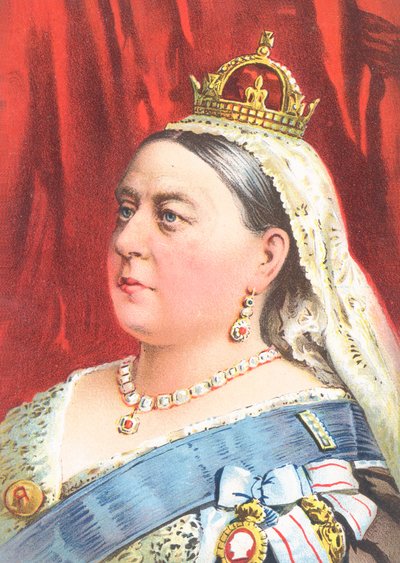 Reina Victoria - Tarjeta de felicitación de English School