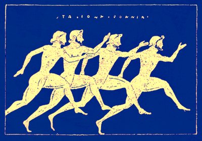 Carrera, ilustración de la Historia de Grecia por Victor Duruy, 1890 (imagen mejorada digitalmente) de English School