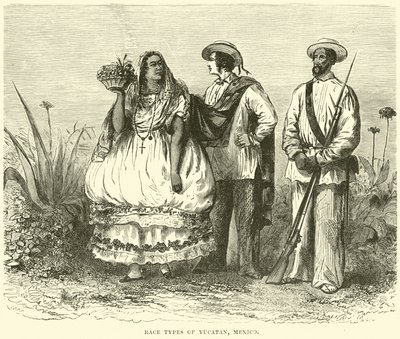Tipos raciales de Yucatán, México de English School