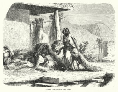 Rahab ocultando a los espías de English School