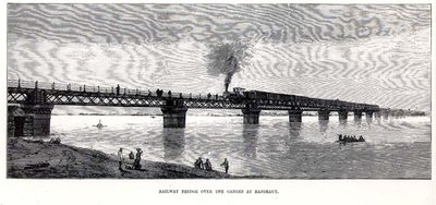 Puente ferroviario sobre el Ganges en Rajghaut de English School