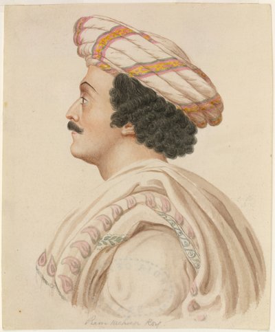 Raja Ram Mohan Roy (acuarela sobre papel) de English School