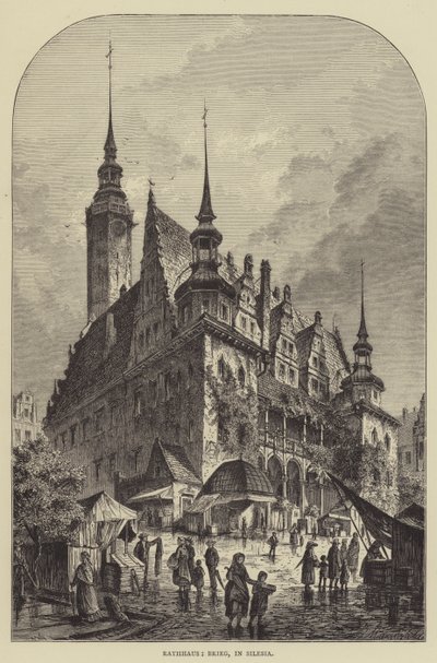 Rathaus, Brieg, en Silesia de English School