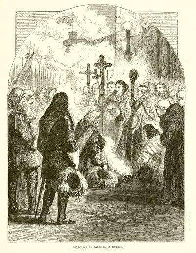 Recepción de Jacobo II en Dublín de English School