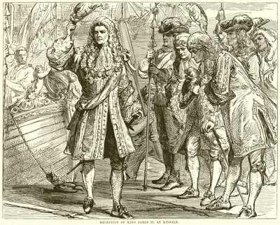 Recepción del rey Jacobo II en Kinsale de English School