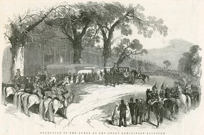 Recepción de la Reina en el Edificio de la Gran Exposición, Gran Exposición, 1851 de English School