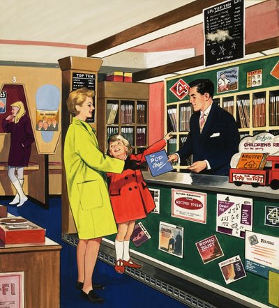 Asistente de tienda de discos de English School