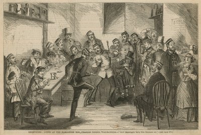 Reclutamiento: Escena en el Hampshire Hog, Charles Street, Westminster de English School