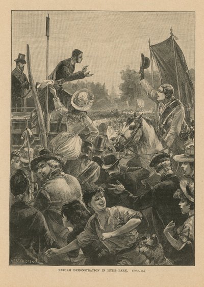 Manifestación de reforma en Hyde Park de English School