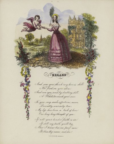 Regard, tarjeta de San Valentín británica de English School