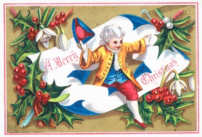 Caballero de la Regencia, Tarjeta de Navidad de English School