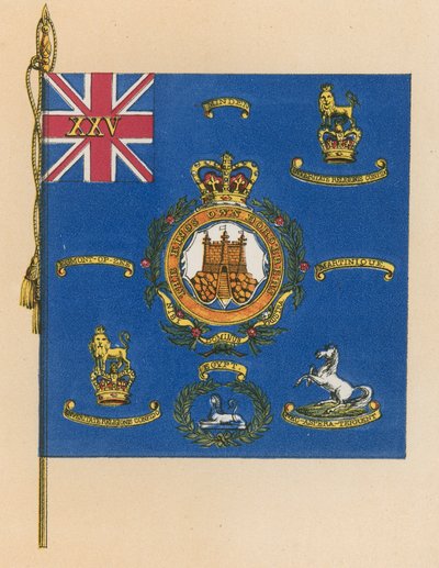 Colores regimentales del vigésimo quinto, o King