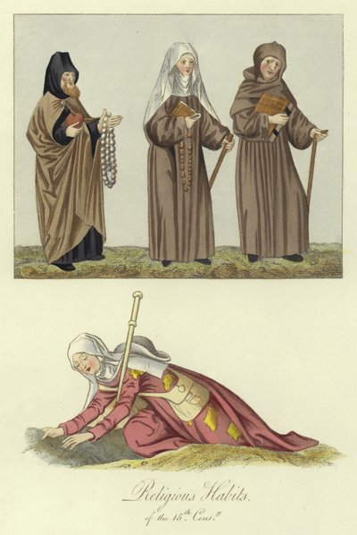 Hábitos religiosos del siglo XV de English School