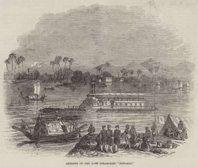 Restos del Barco de Vapor de Hierro "Benares" de English School
