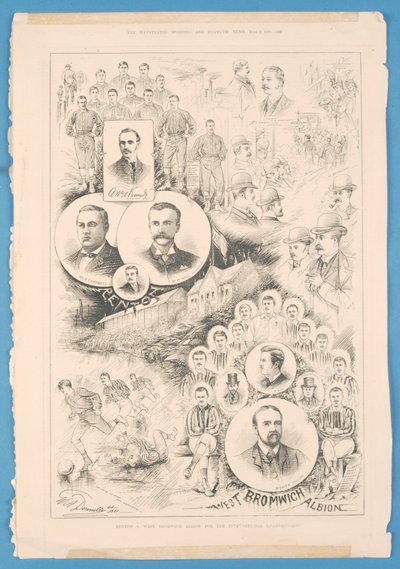 Renton vs. West Bromwich Albion, de The Illustrated Sporting and Dramatic News, 2 de junio de 1888 de English School