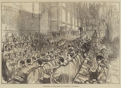 Reapertura del coro de la catedral de Rochester de English School