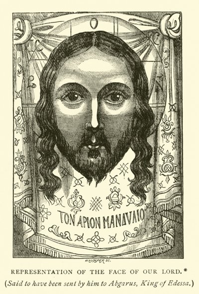 Representación del rostro de Nuestro Señor de English School