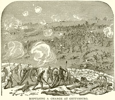 Rechazando una Carga en Gettysburg de English School