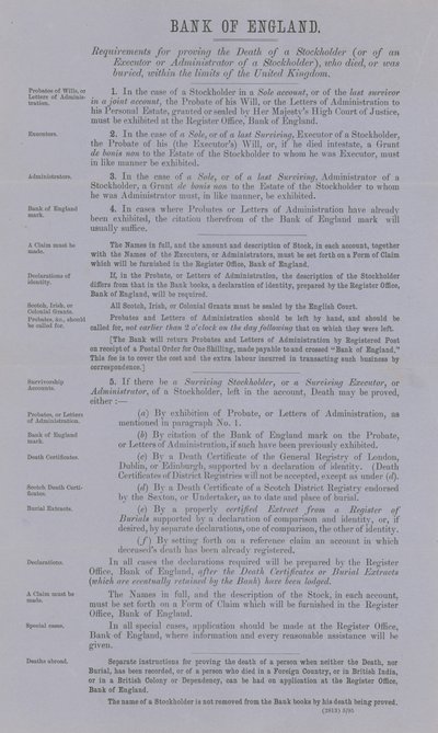 Requisitos para probar la muerte de un accionista de English School
