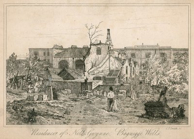 Residencia de Nell Gwynne, Bagnigge Wells, Londres de English School