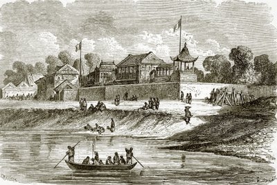 Residencia de los embajadores franceses e ingleses en Tien-Tsin de English School