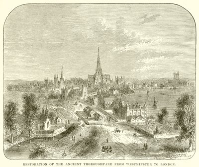 Restauración de la antigua vía de Westminster a Londres de English School