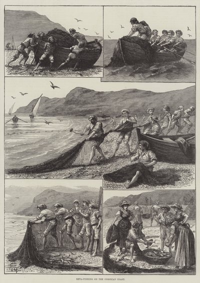 Pesca de reta en la costa de Córcega de English School