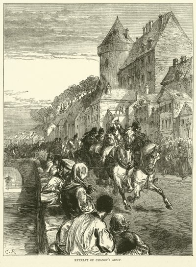 Retirada del ejército de Chanzy, enero 1871 de English School