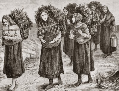 Regreso del Shieling, las Hébridas en c.1880, de 