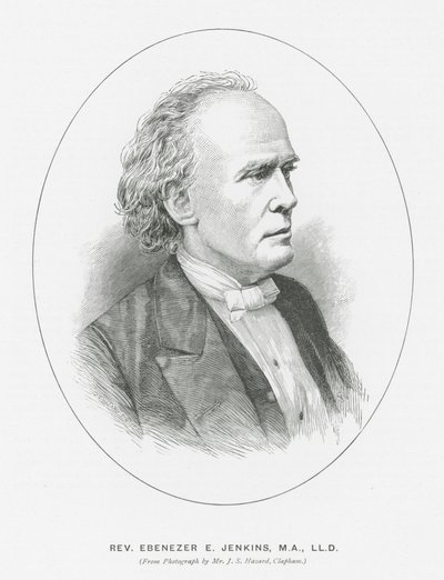Rev Ebenezer E Jenkins (litografía) de English School