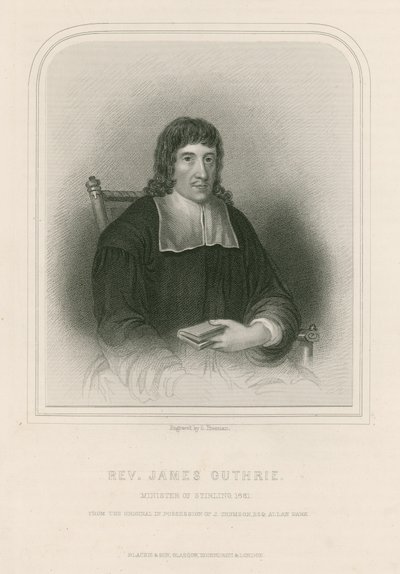 Rev. James Guthrie, Ministro de Stirling, 1661 de English School