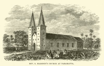 Iglesia del Reverendo S Marsden en Paramatta de English School