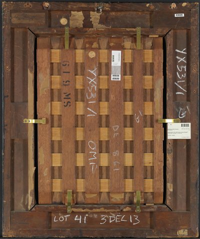 Reverso del retrato de la Reina Isabel I de English School