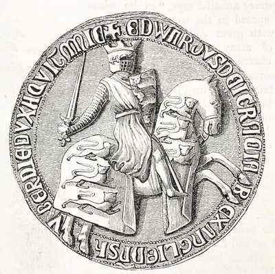 Reverso del Gran Sello de Eduardo I de English School