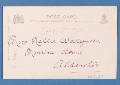 Reverso de la postal de Jugadores de fútbol famosos - C.B. Fry de English School