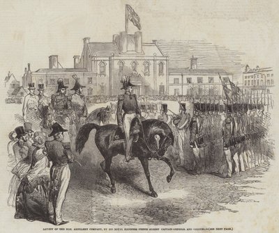 Revisión de la Honorable Compañía de Artillería, por Su Alteza Real el Príncipe Alberto, Capitán General y Coronel de English School