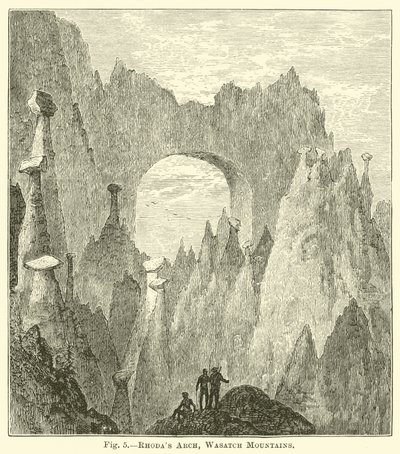 Arco de Rhoda, montañas Wasatch de English School