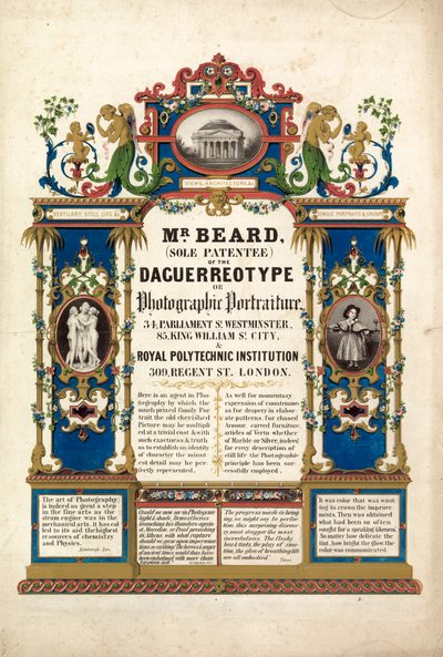 Estudio fotográfico de retratos de Richard Beard, inaugurado en Londres el 23 de marzo de 1841 de English School