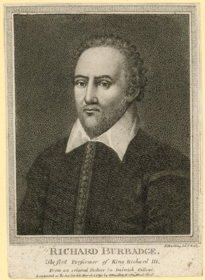 Richard Burbadge, el primer intérprete de Rey Ricardo III de English School