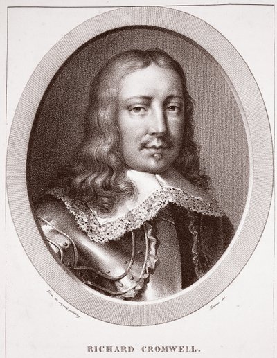 Richard Cromwell, atribuido a Maurin, grabado por de Langlume de English School