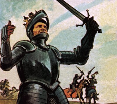 Ricardo III en el Campo de Bosworth de English School