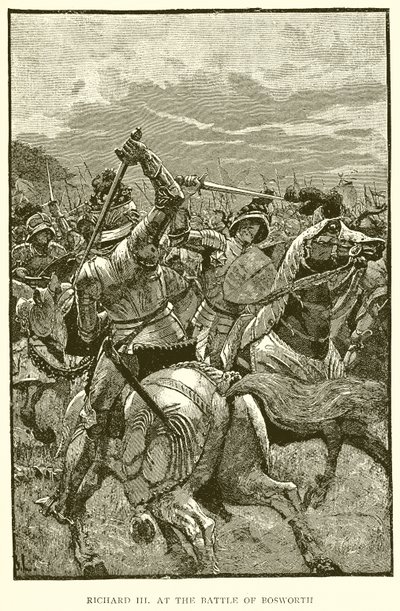 Ricardo III en la Batalla de Bosworth de English School