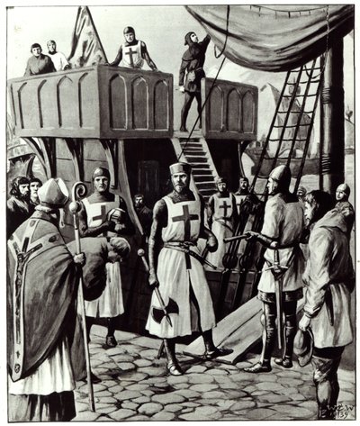 Ricardo I zarpa hacia Tierra Santa, 1939 de English School