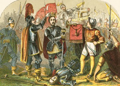 Richmond coronado después de la batalla de Bosworth Field de English School