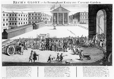 La gloria de Rich o su entrada triunfal en Covent-Garden de English School