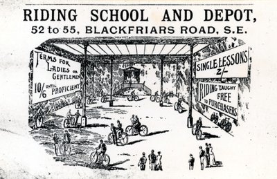 Escuela de Equitación y Depósito, Blackfriars Road de English School