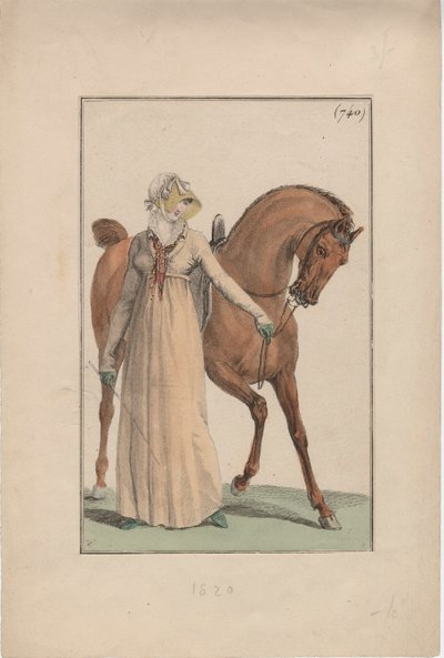 Vestido de montar, c.1806 de English School