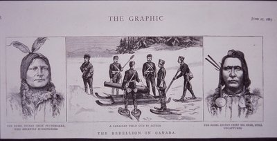 Rebelión de Riel en Canadá, líderes rebeldes, de 