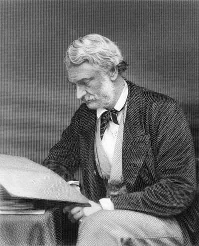 El Muy Honorable Lord John Manners, grabado por G. Cook a partir de una fotografía de S.A. Walker de English School