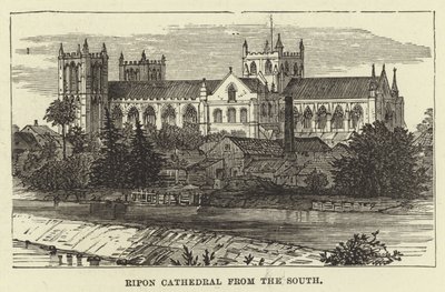 Catedral de Ripon desde el sur de English School